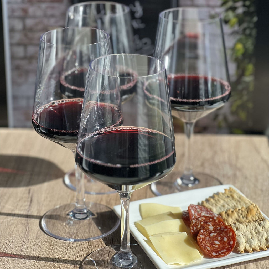 Unbreakable Tritan Wine Glass Set with Shatterproof Design - Clear