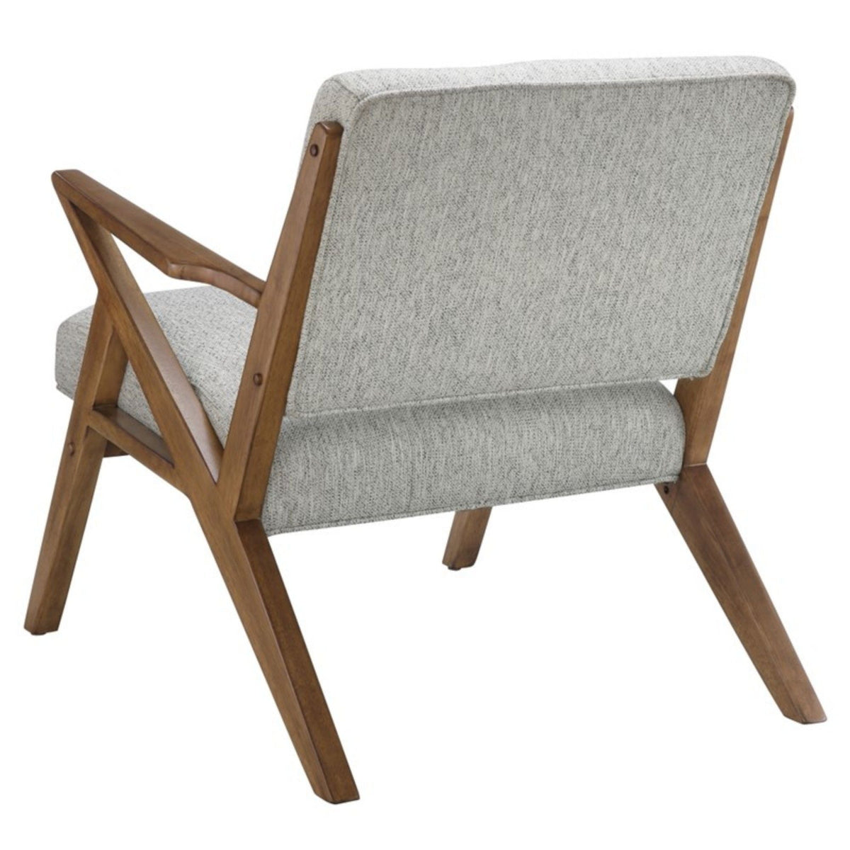 Rocket Lounge Chair with Solid Wood Frame - Light Gray