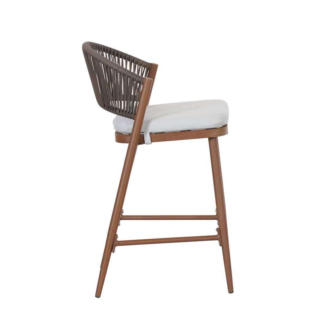 Outdoor 26" Counter Height Metal Frame Counter Stools