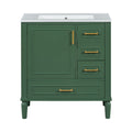 Traditional Bathroom Vanity Set with Soft Close Doors - Multiple Colors