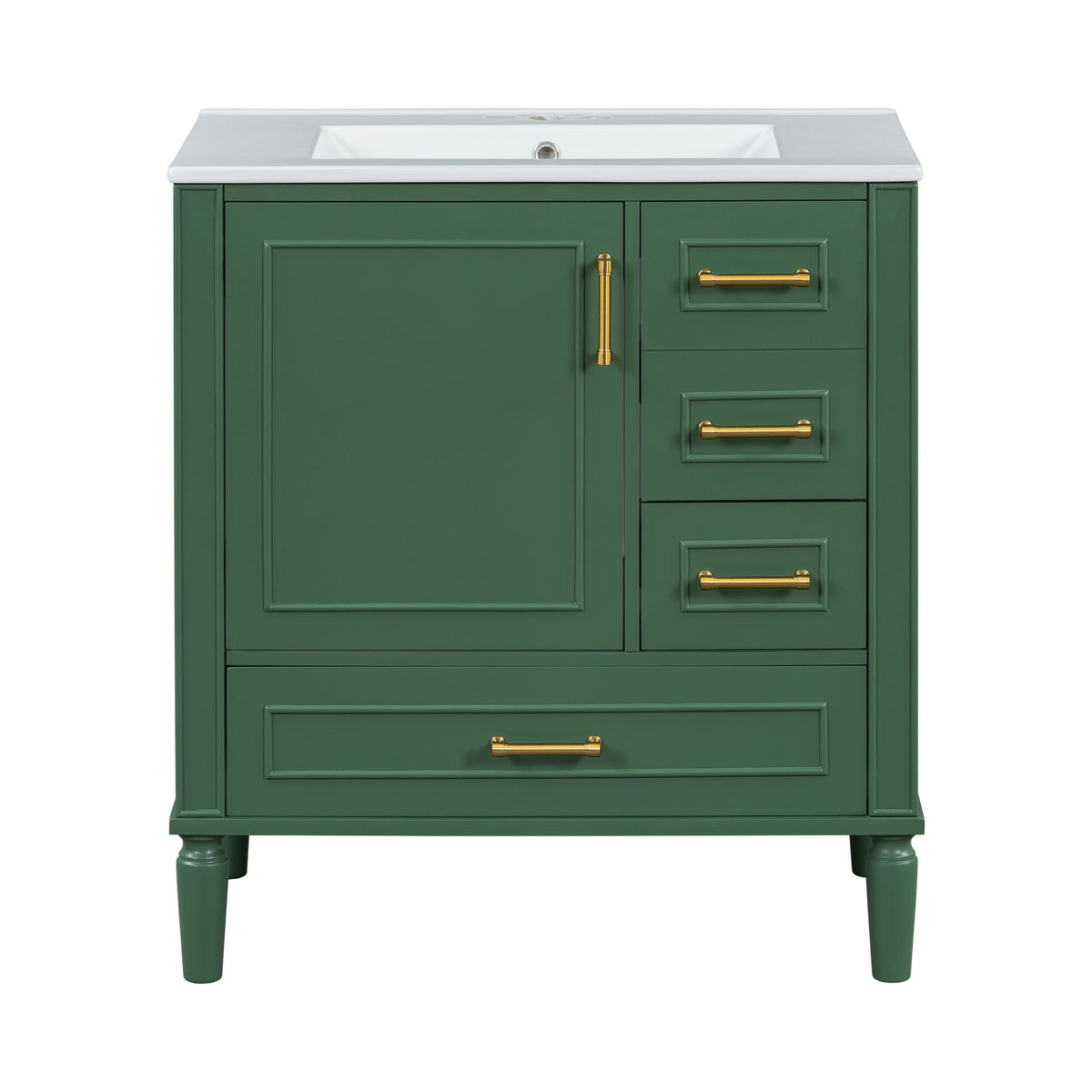 Traditional Bathroom Vanity Set with Soft Close Doors - Multiple Colors