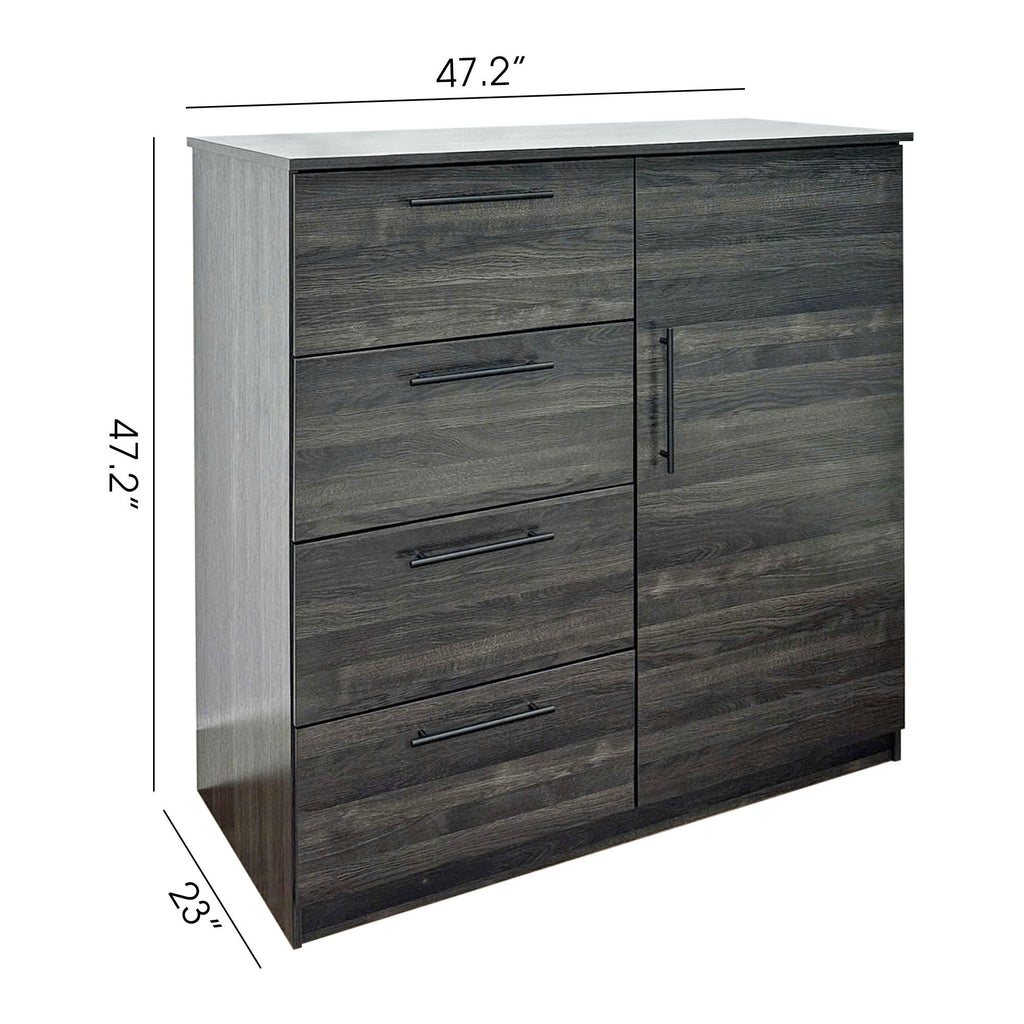 Robin Gentleman’s Chest with Extra Deep Storage - Dark Gray or White
