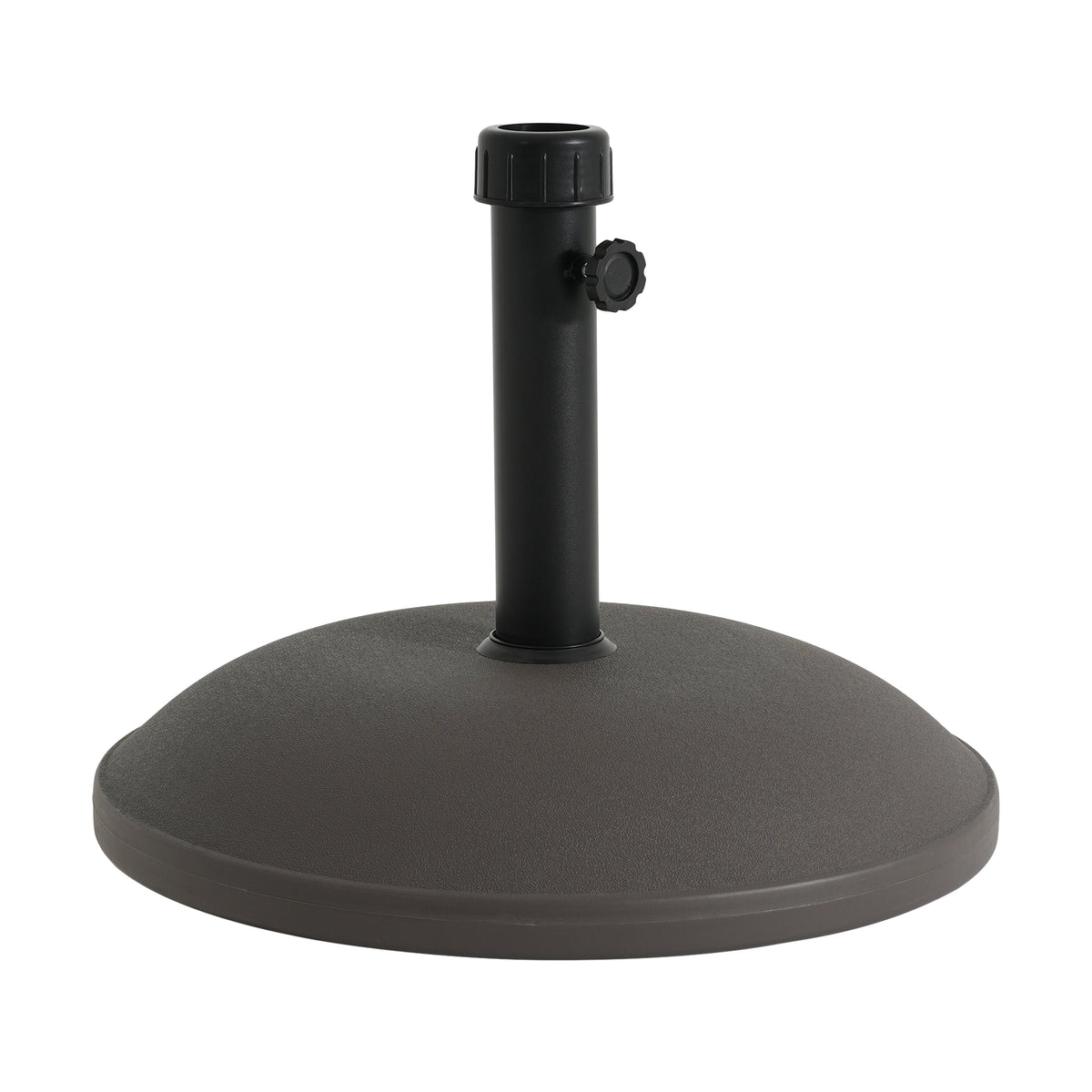 Outdoor 68-Pound Round Umbrella Base with Concrete Core - Brown