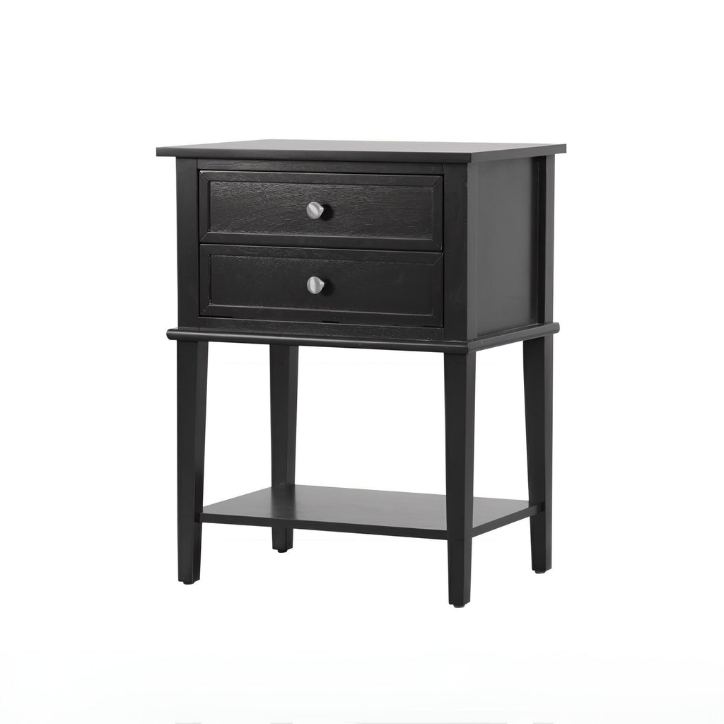 Vibrant Contemporary Nightstand with Smooth Drawer Glides - Multiple Colors