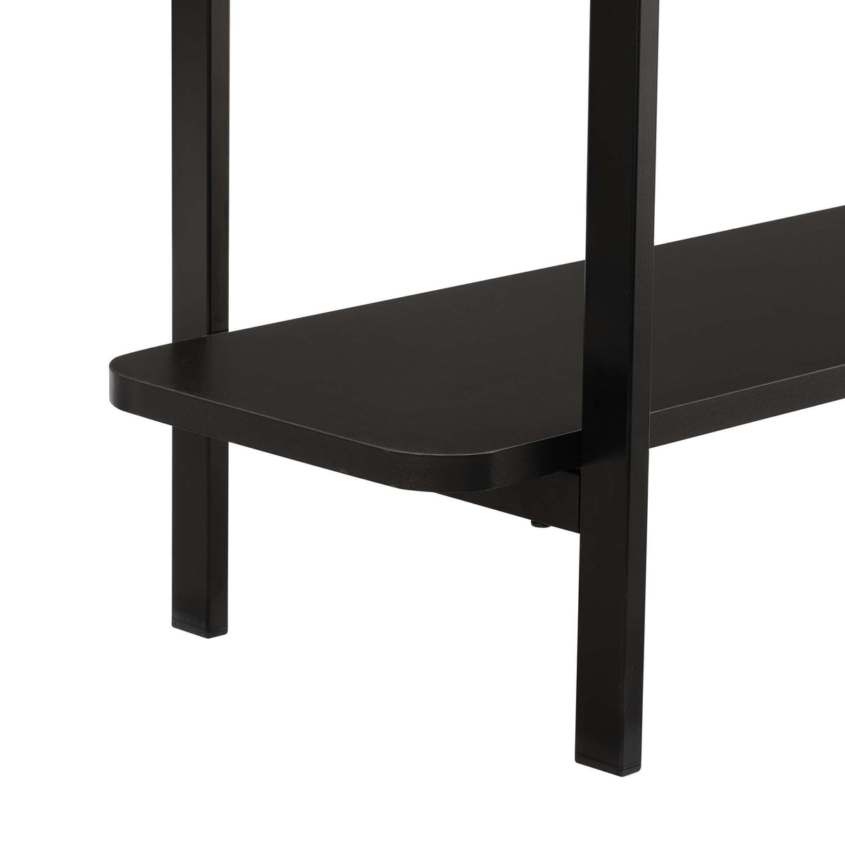 Celine 2 Shelf Console Table with Durable Construction - Gray, White, Black