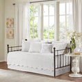 Reversible Scalloped Edge Daybed Cover Set with Antimicrobial Treatment - White or Blush