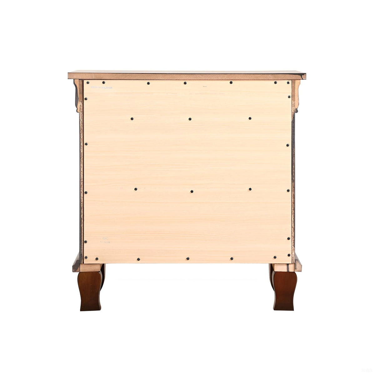 Cappuccino Nightstand with Felt-Lined Drawer - Triton