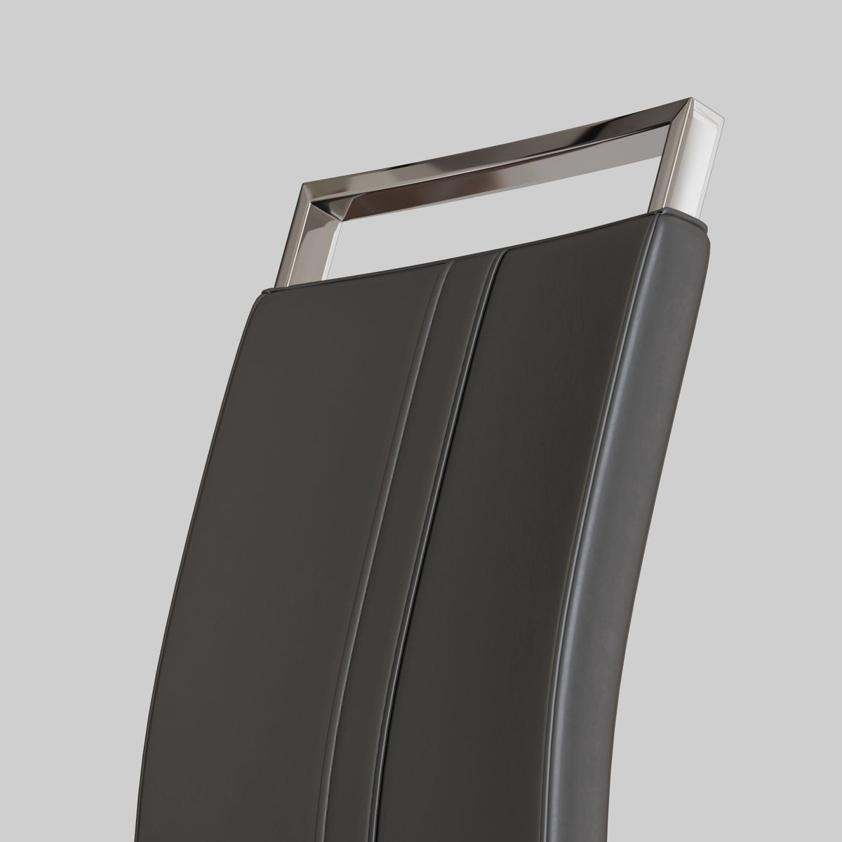 Modern Dining Chairs with Padded Seat and High Back - Black, White, or Dark Gray