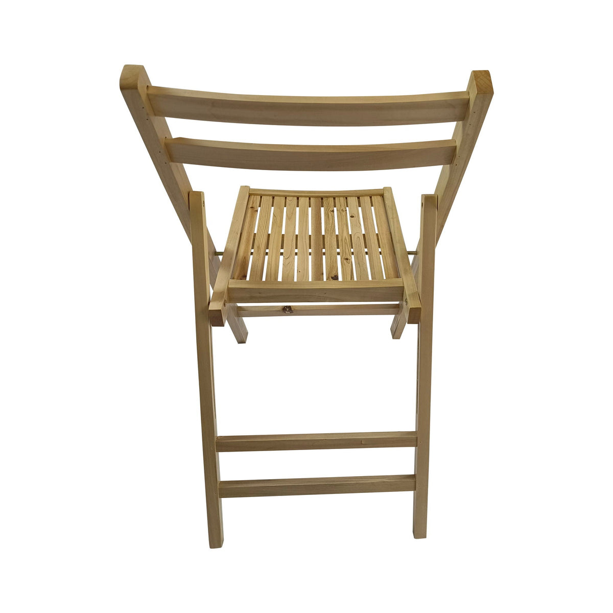 Folding Special Event Chair Set of 4 with Solid Wood Construction - White