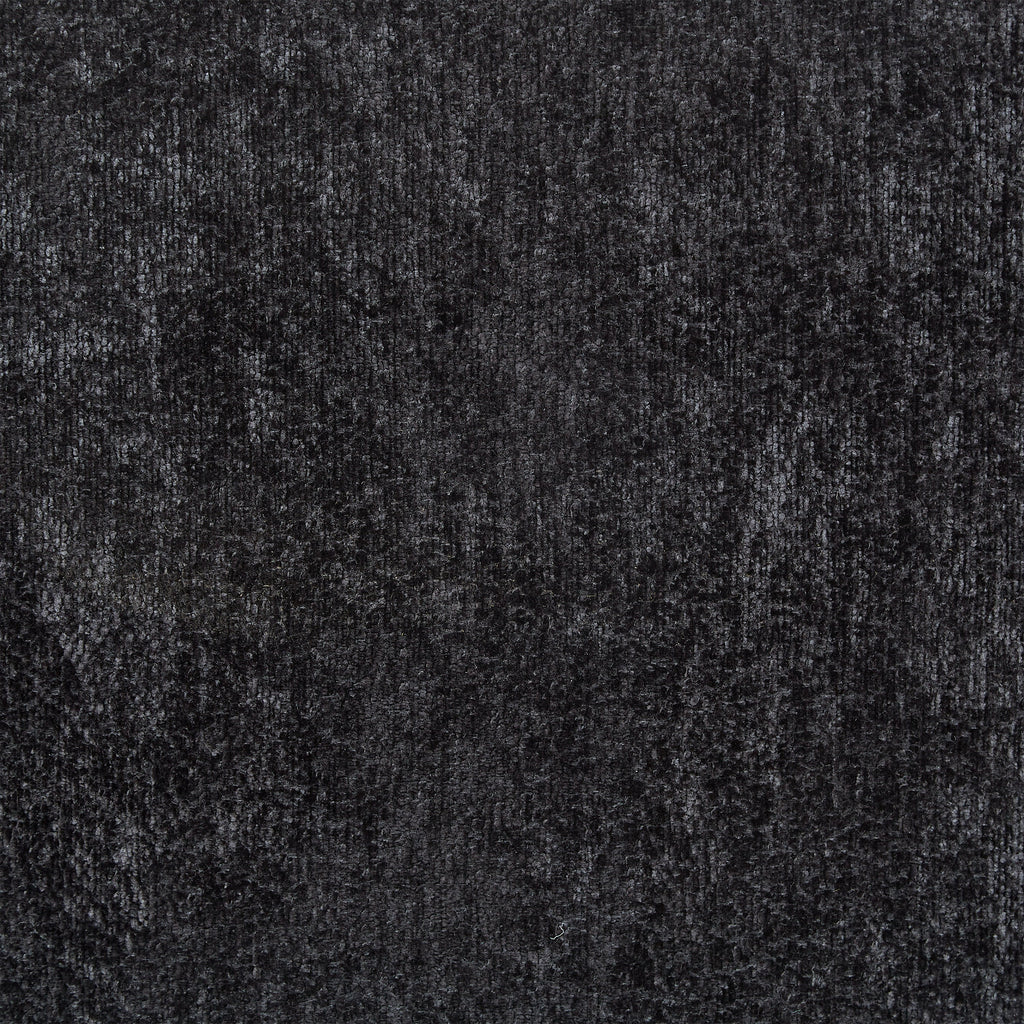 89" Chenille Sofa with Wooden Legs - Black