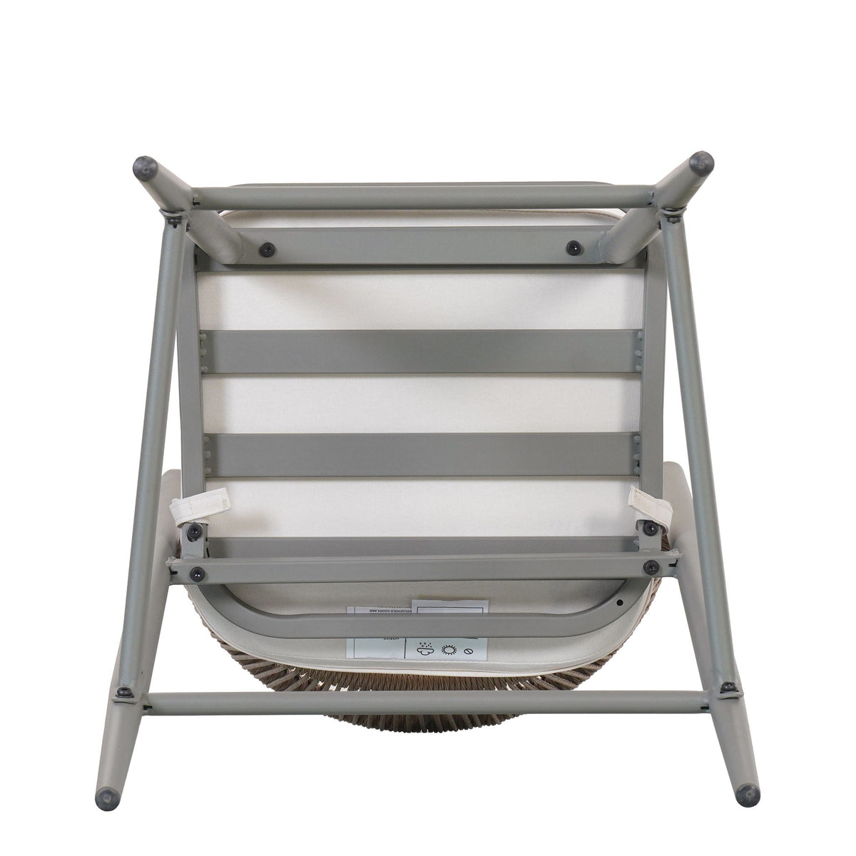 Outdoor 26" Counter Height Metal Frame Counter Stools