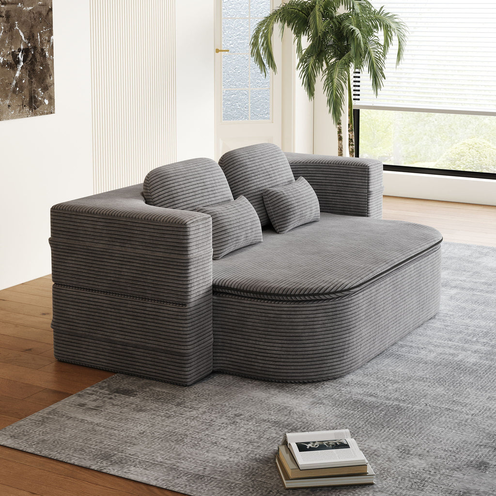 2 In 1 Foldable Sofa Bed with Multi Functional Blanket - Futon Sofa