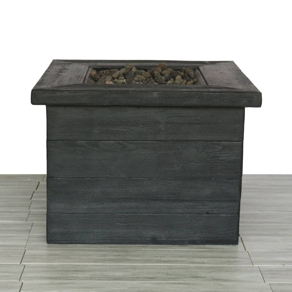 Charcoal Fiber Reinforced Fire Pit Table with 40,000 BTU Output