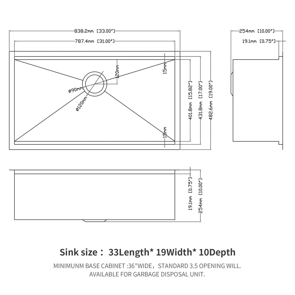 Black Single Bowl Undermount Workstation Kitchen Sink with Accessories