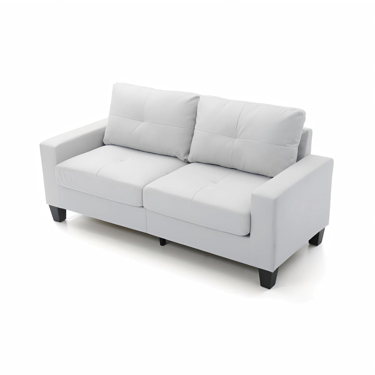 Modular Faux Leather Sofa with Modern Design - White, Black, Dark Brown, Red