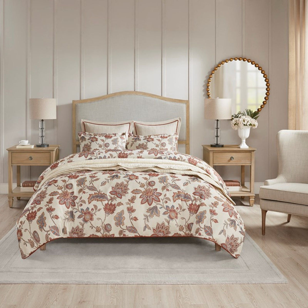 Bedside Table with Drawer and Shelf - Solid Wood Nightstand - Light Brown, Dark Brown, Beige, or Dark Gray