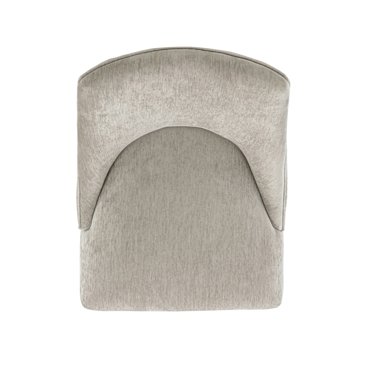 Upholstered Armchair with Ergonomic Backrest - Beige or Dark Gray
