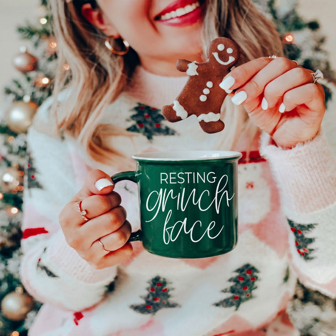 Grinch Face Mug