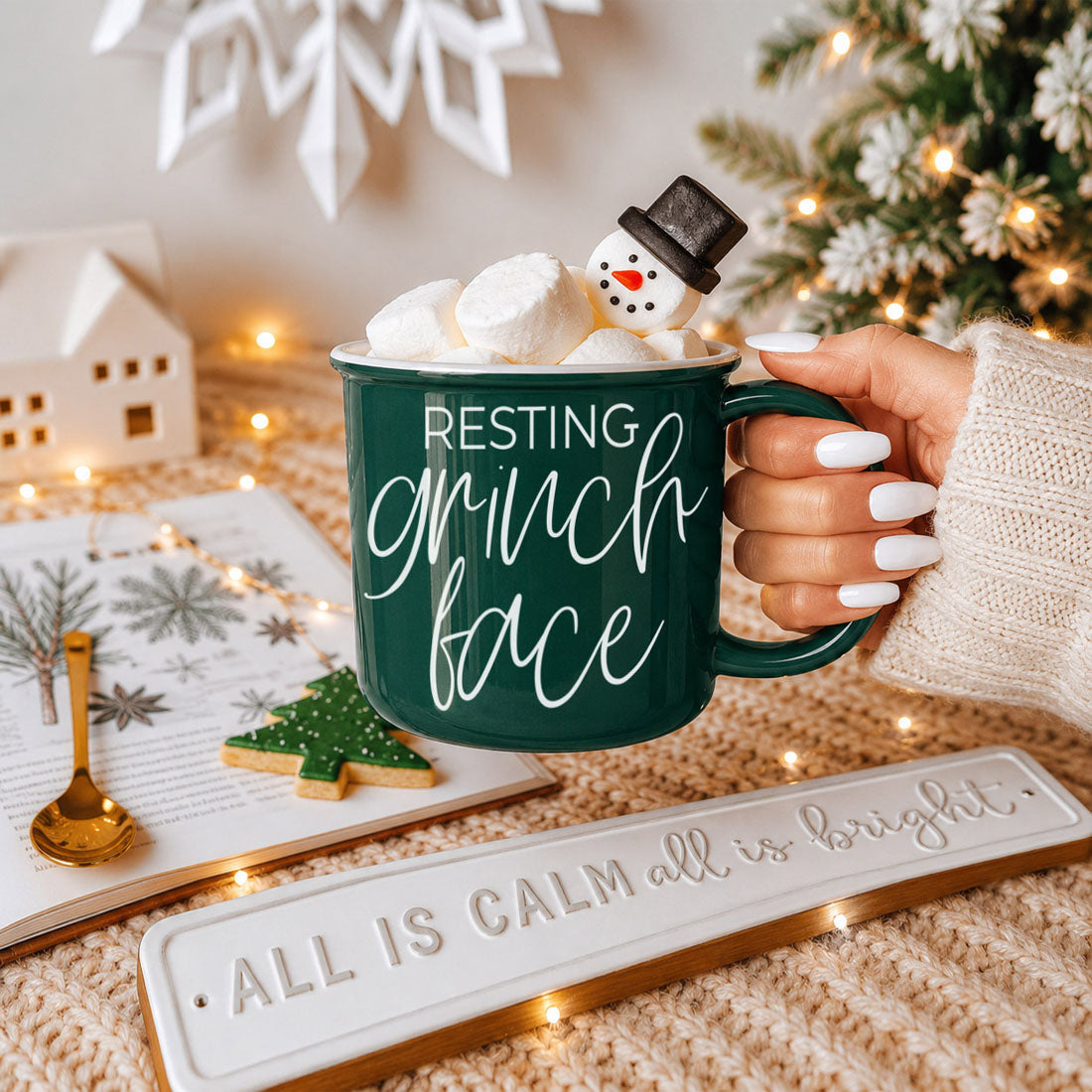 Grinch Face Mug