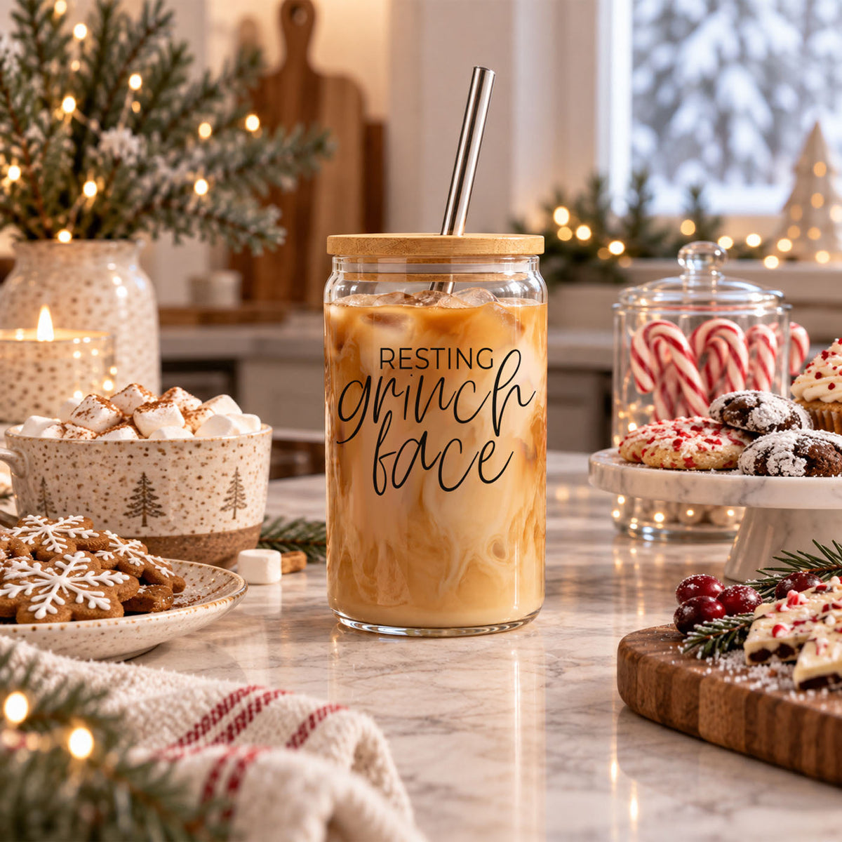 Grinch Face Set 17oz