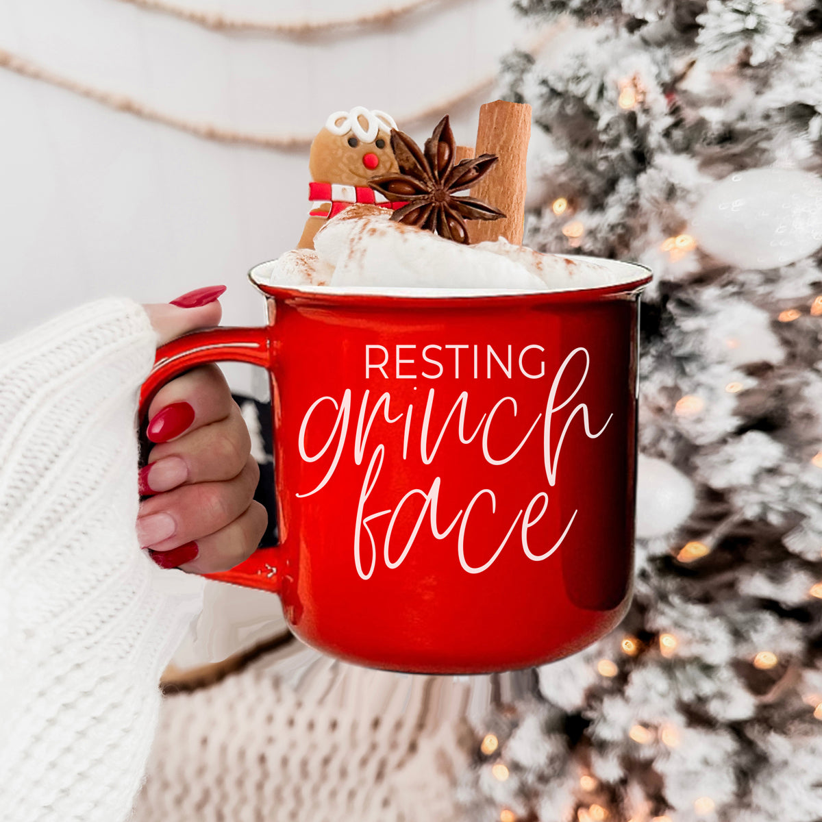 Grinch Face Mug
