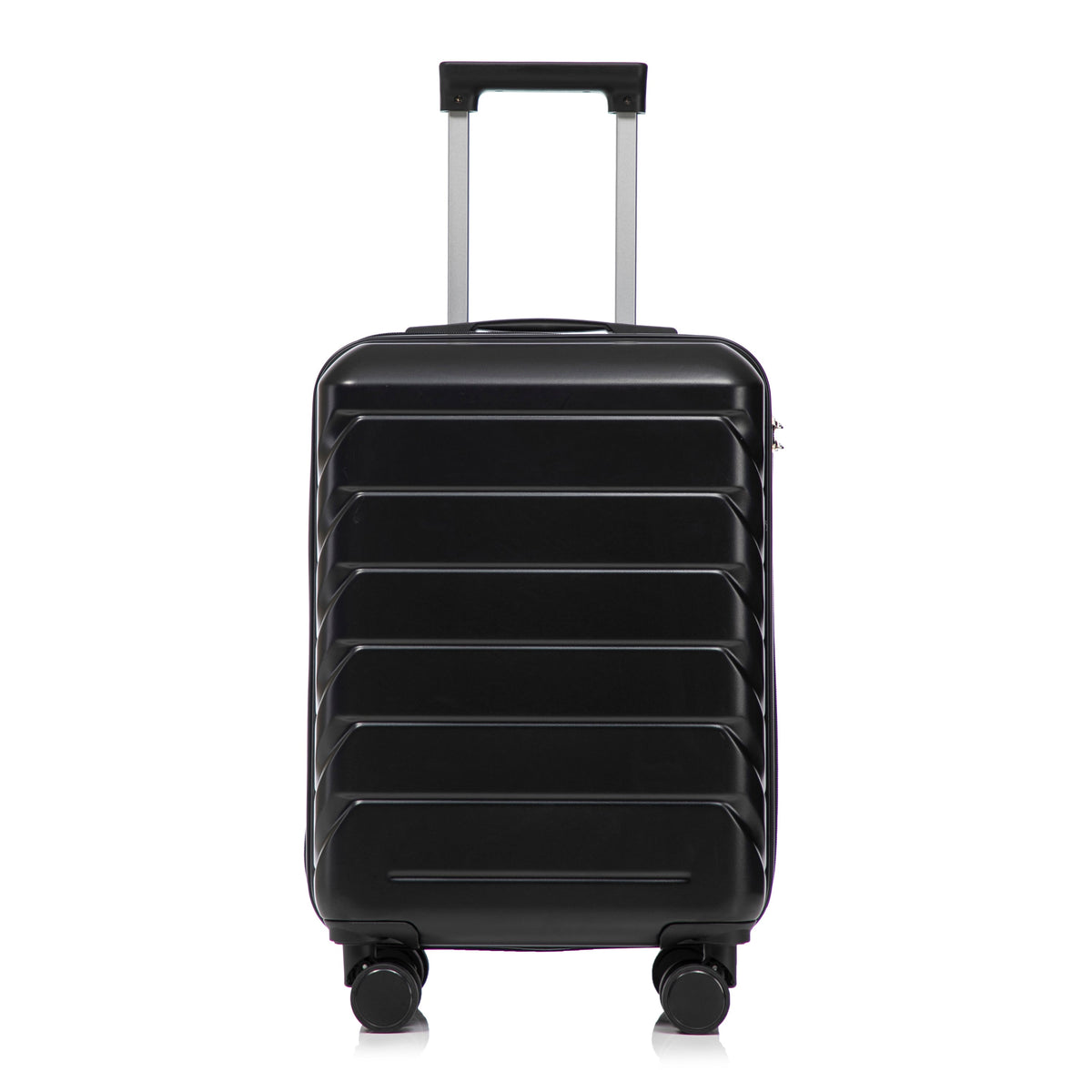 ABS Spinner Wheel Luggage Set with Combination Lock - Black