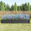 Raised Garden Bed Kit with Anti-Rust Coating - Black