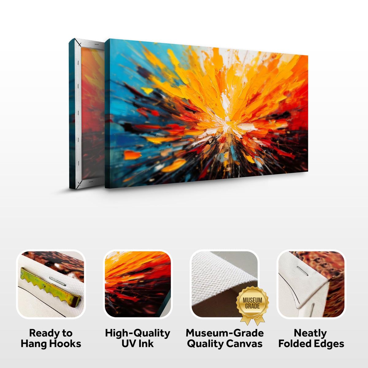 Modern Color Burst Wall Art