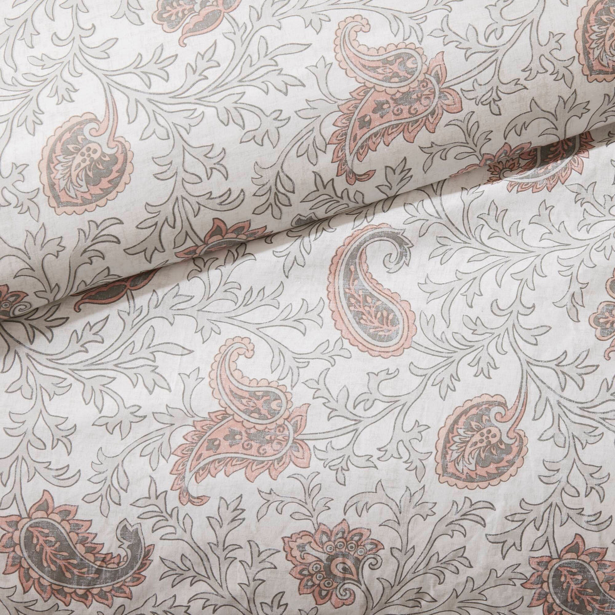 9 Piece Cotton Percale Comforter Set with Decorative Pillows - Blush