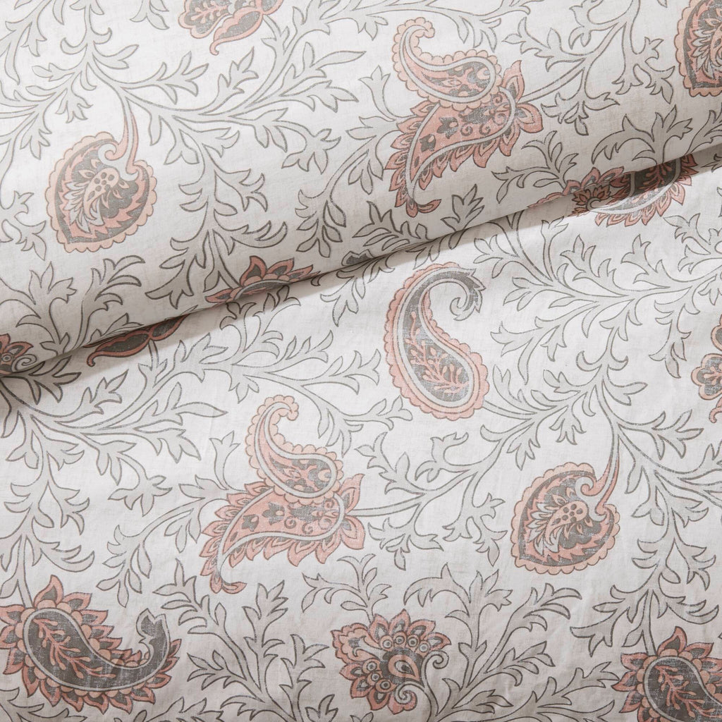 9 Piece Cotton Percale Comforter Set with Decorative Pillows - Blush