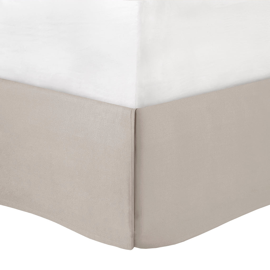 Embroidered 8 Piece Comforter Set with Hypoallergenic Fill - Neutral King