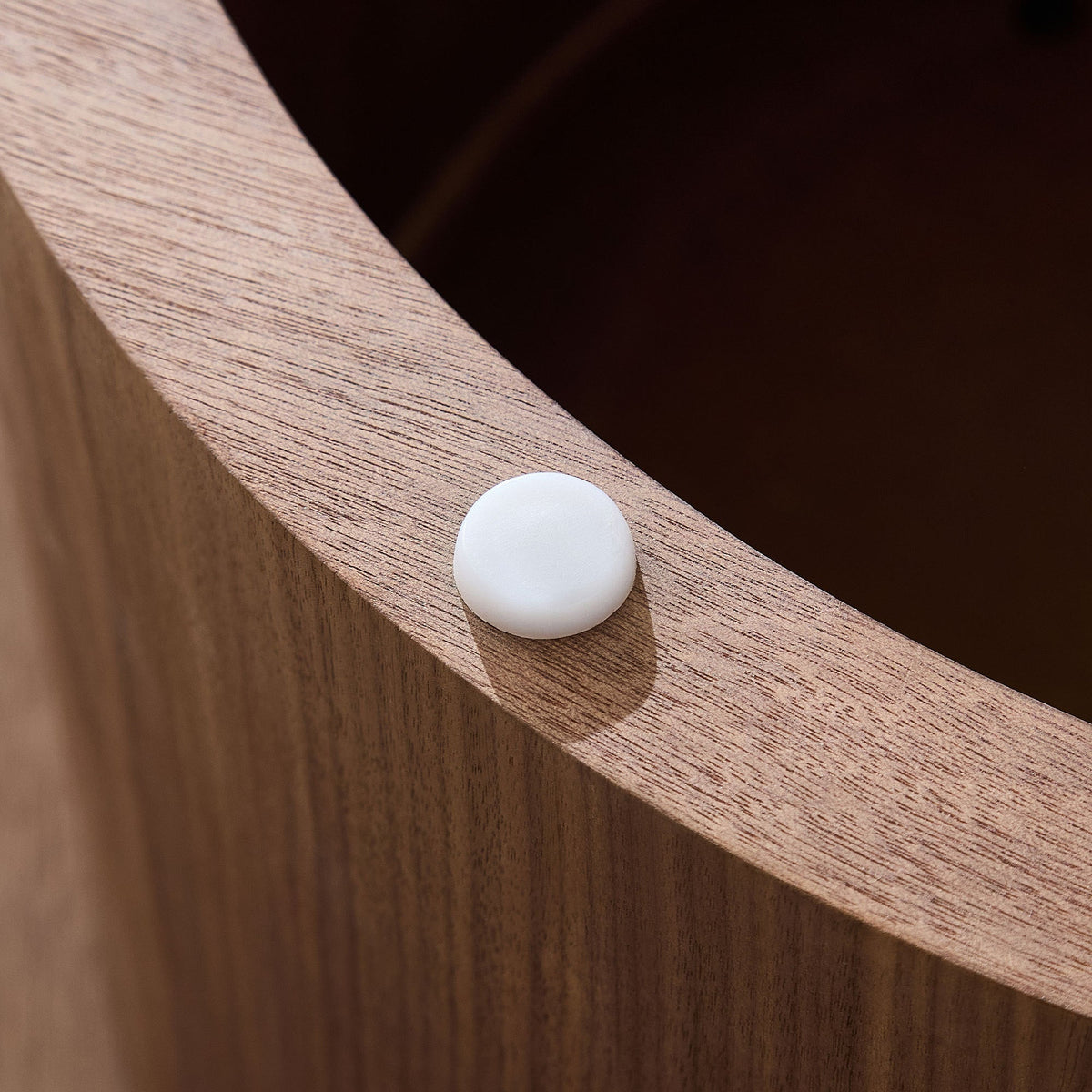 Walnut Coffee Table with Sintered Stone Top - 35.43 Inch