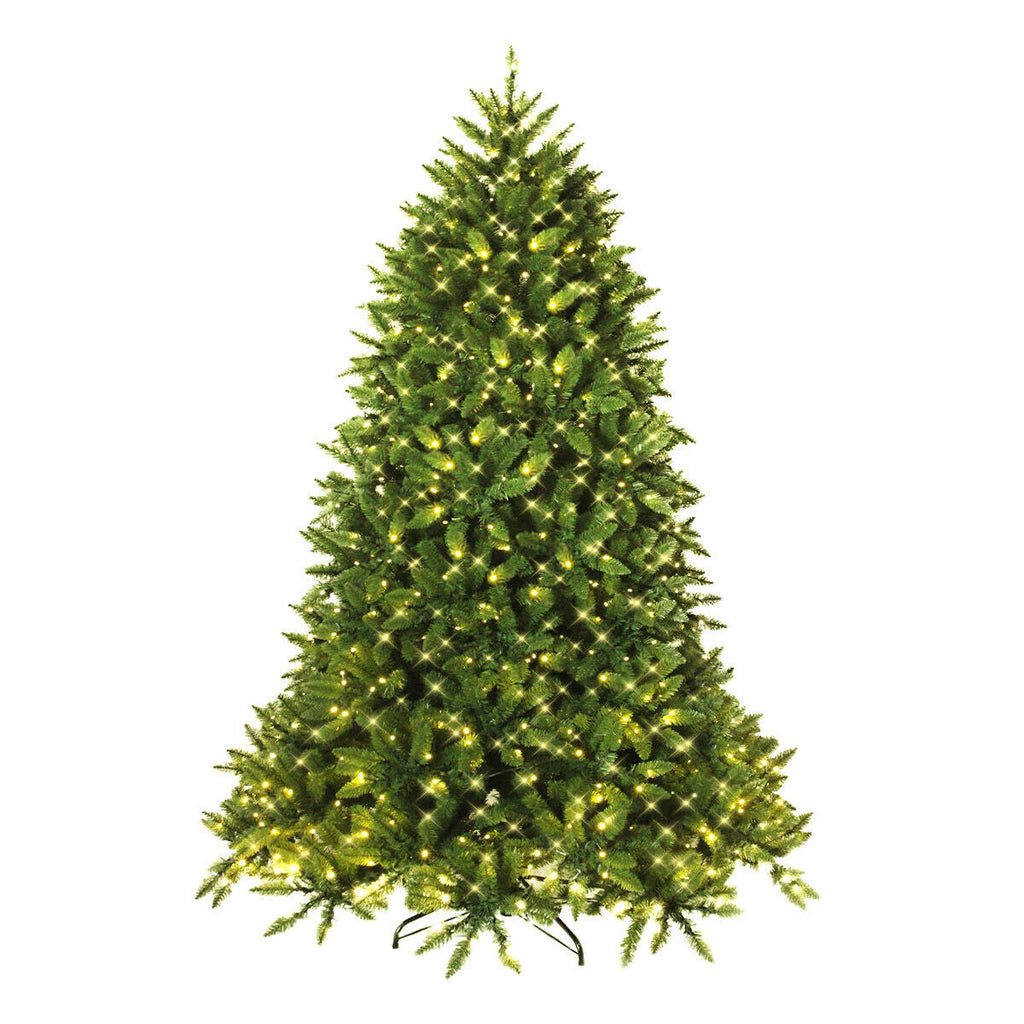 Premium Hinged Artificial Fir Christmas Tree with LED Lights