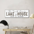Classic Family Lake House Sign