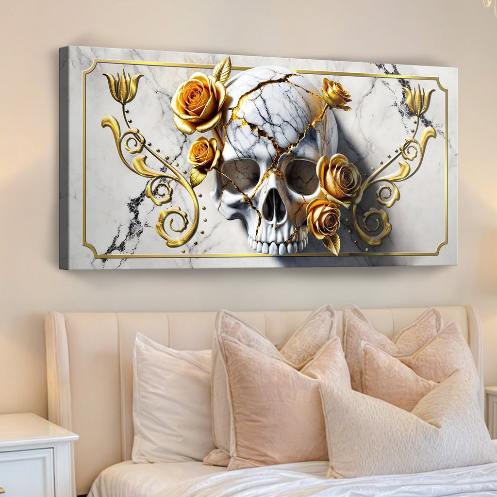 Rose and Skull Wall Art