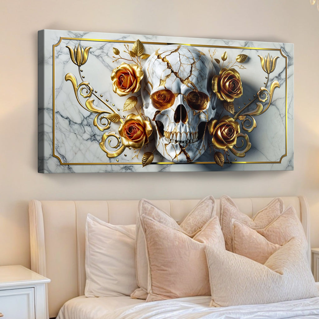 Rose and Skull Wall Art II