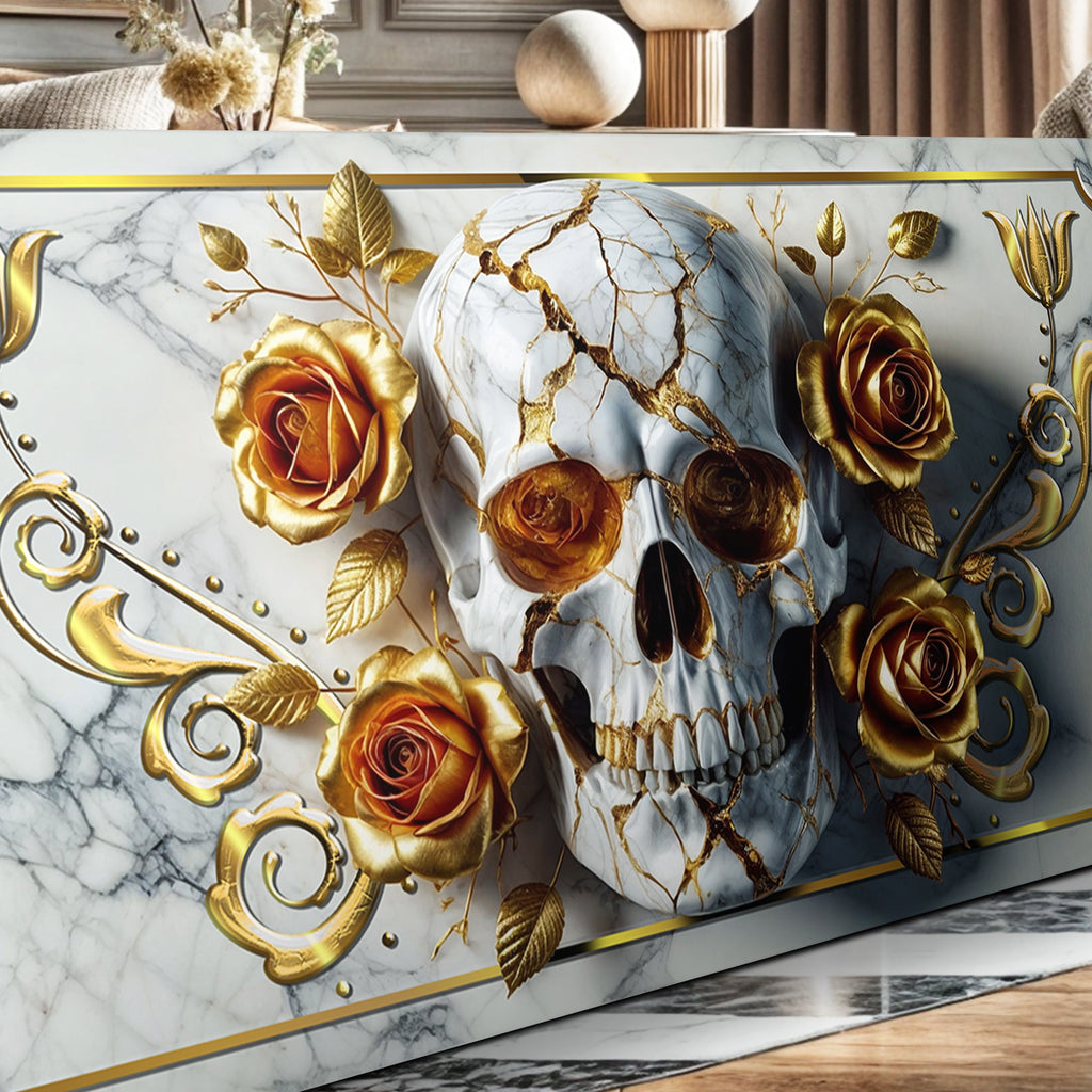 Rose and Skull Wall Art II