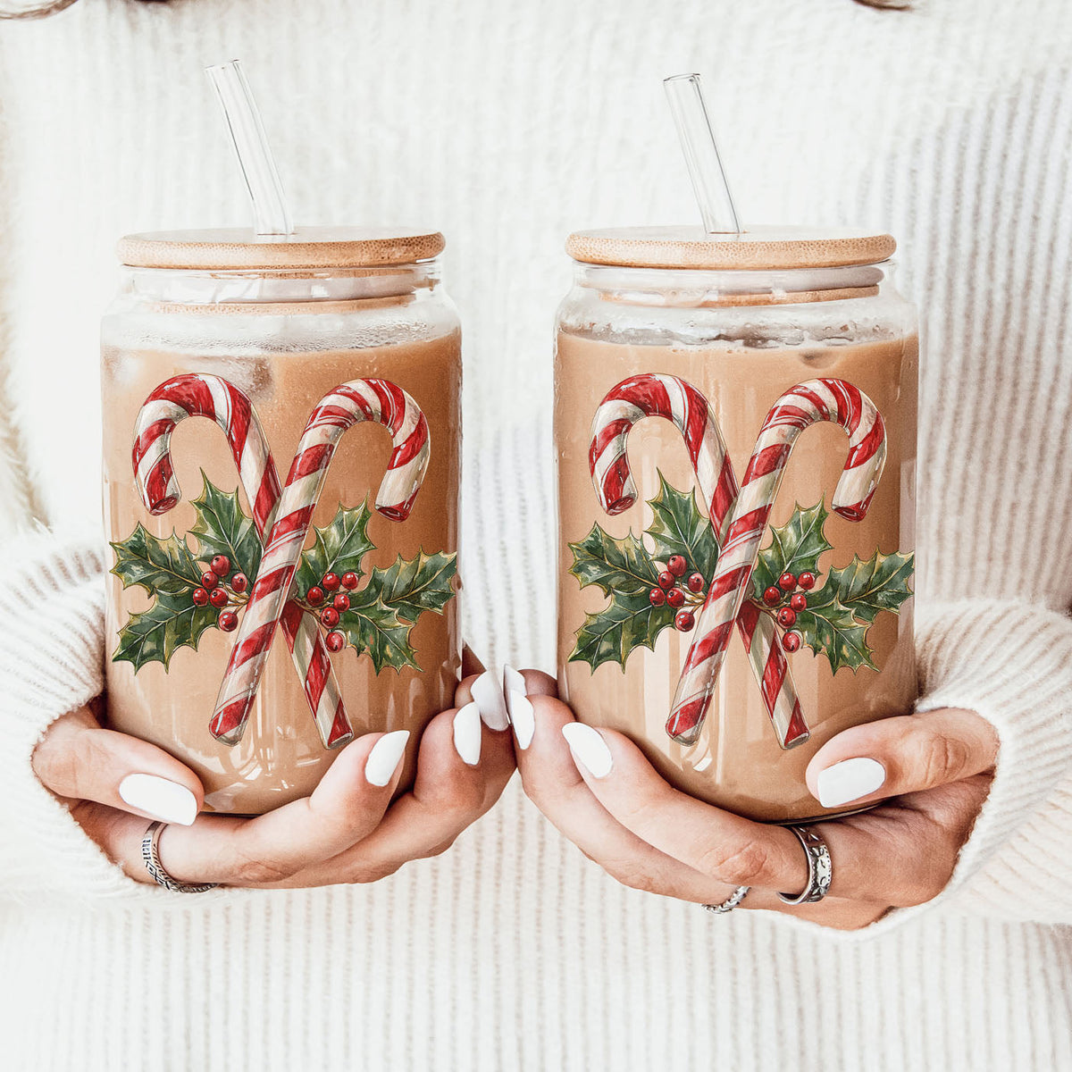 Candy Cane Holly 17oz