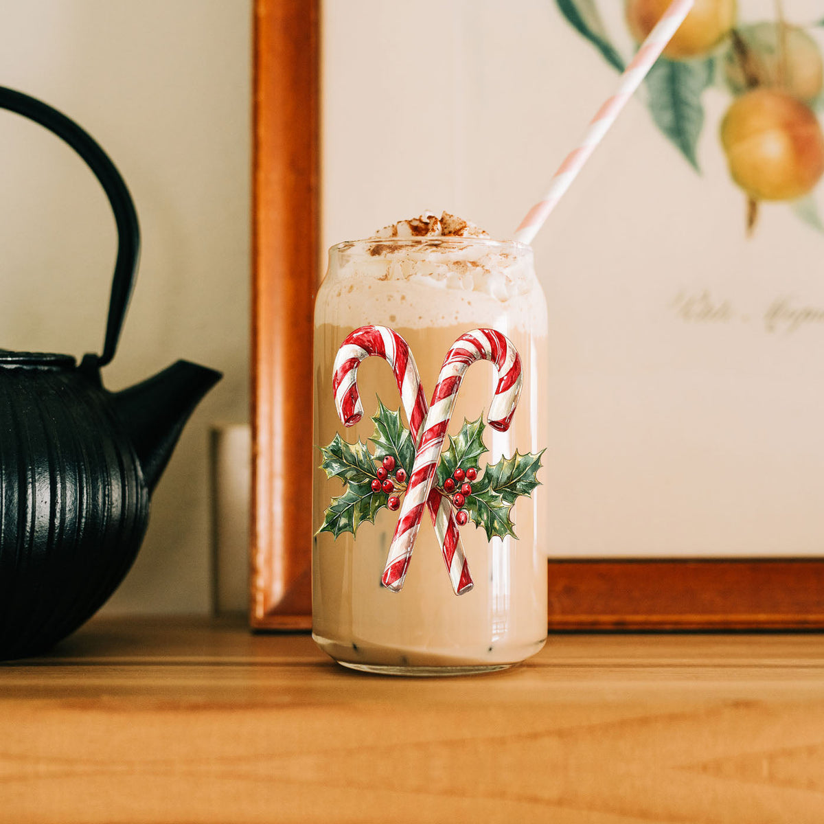 Candy Cane Holly 17oz