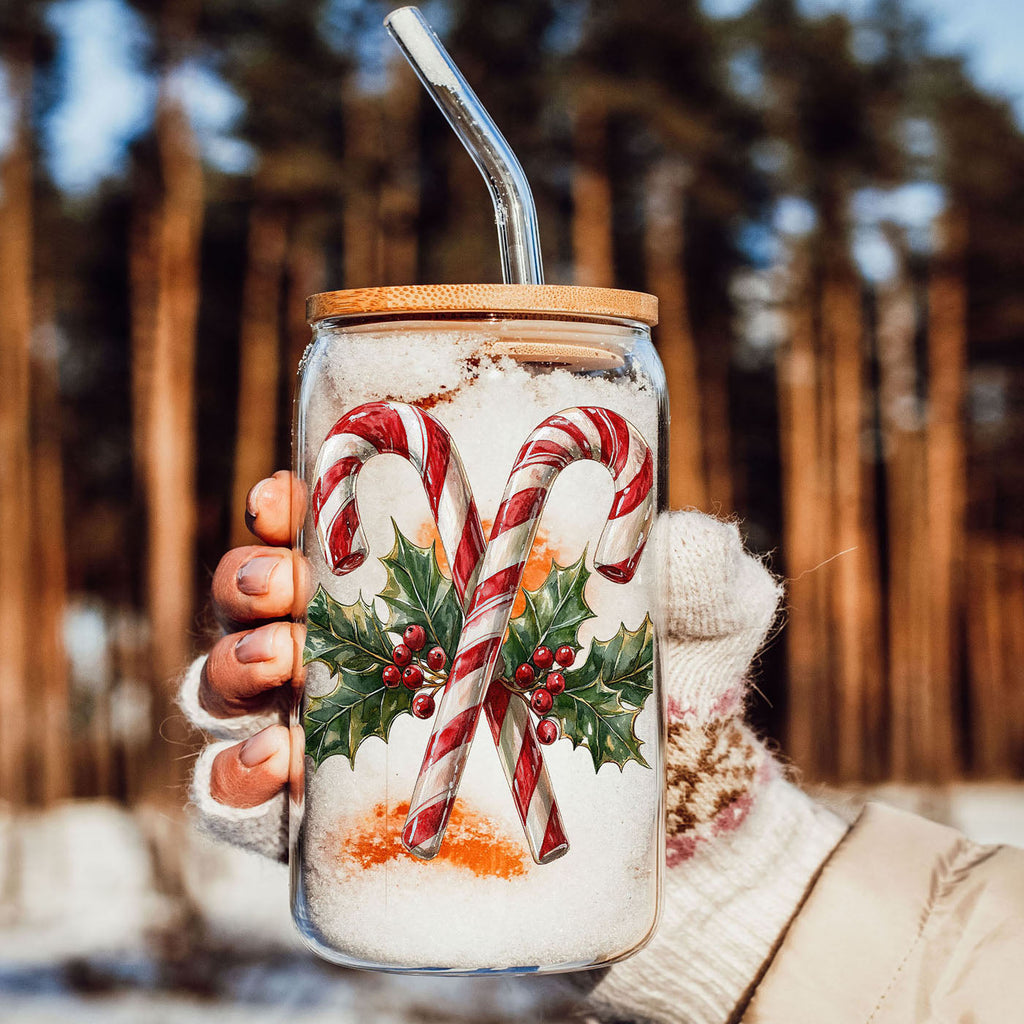 Candy Cane Holly 17oz
