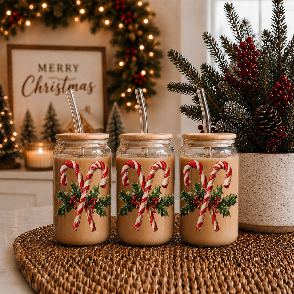 Candy Cane Holly 17oz