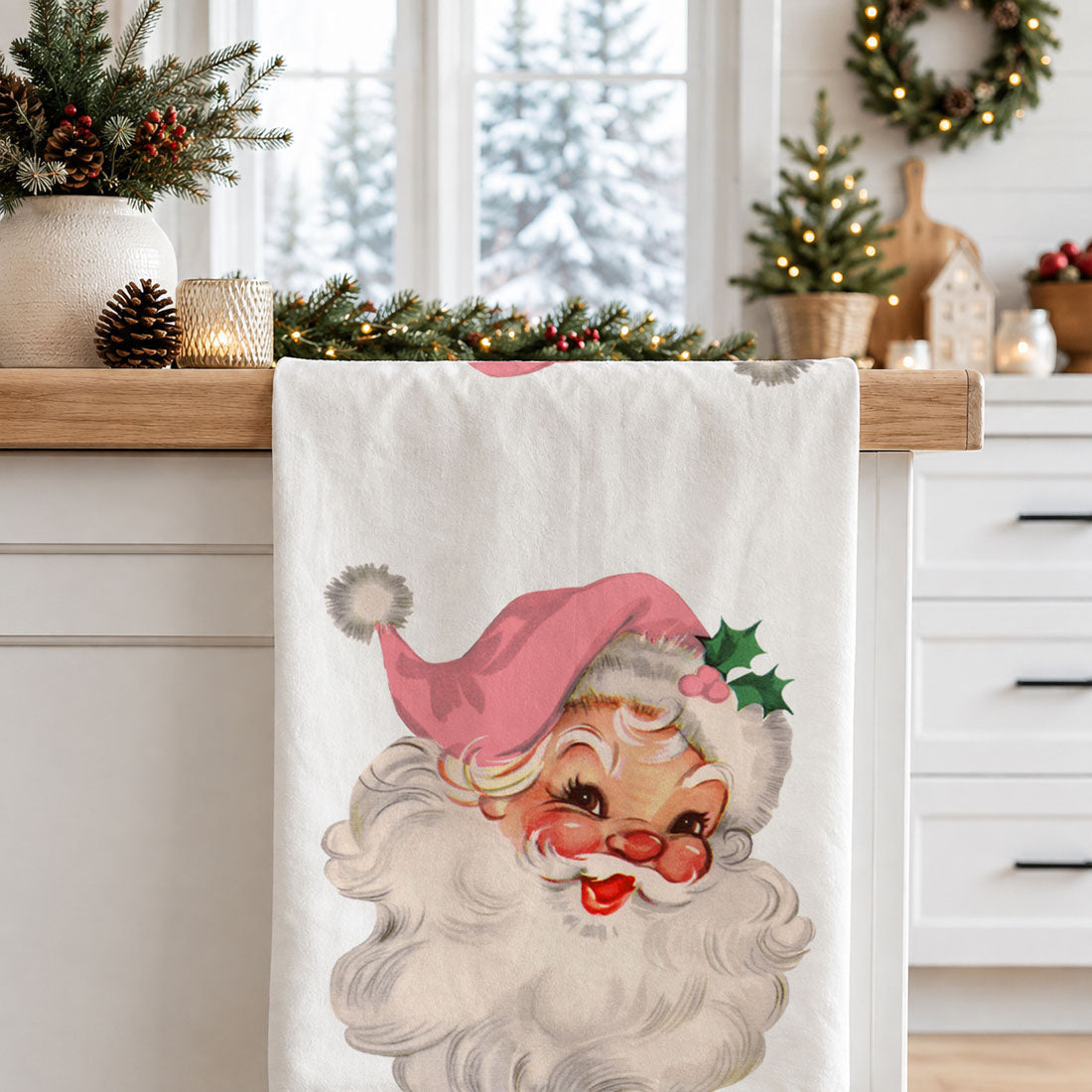Pink Santa Vintage
