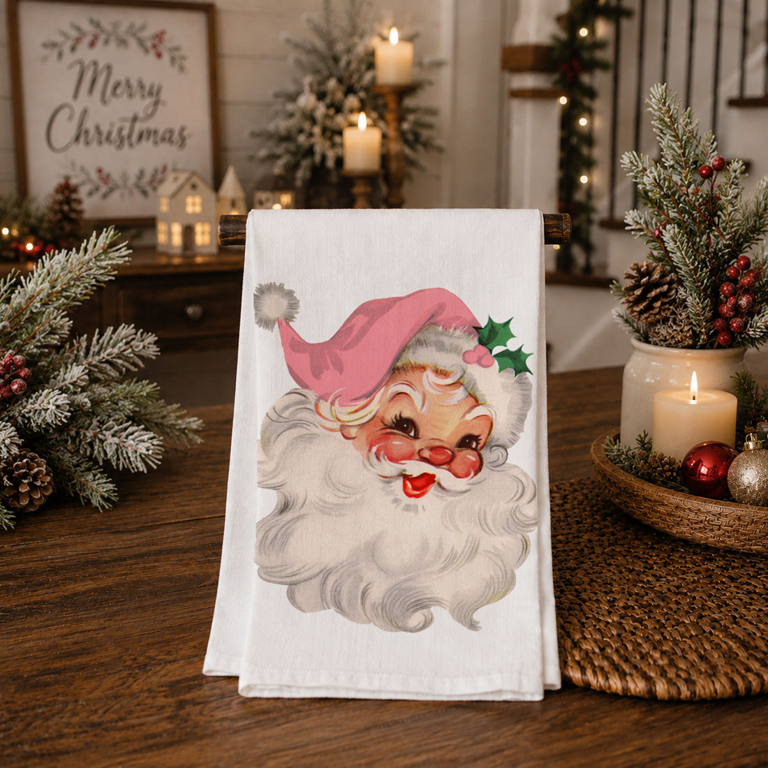 Pink Santa Vintage