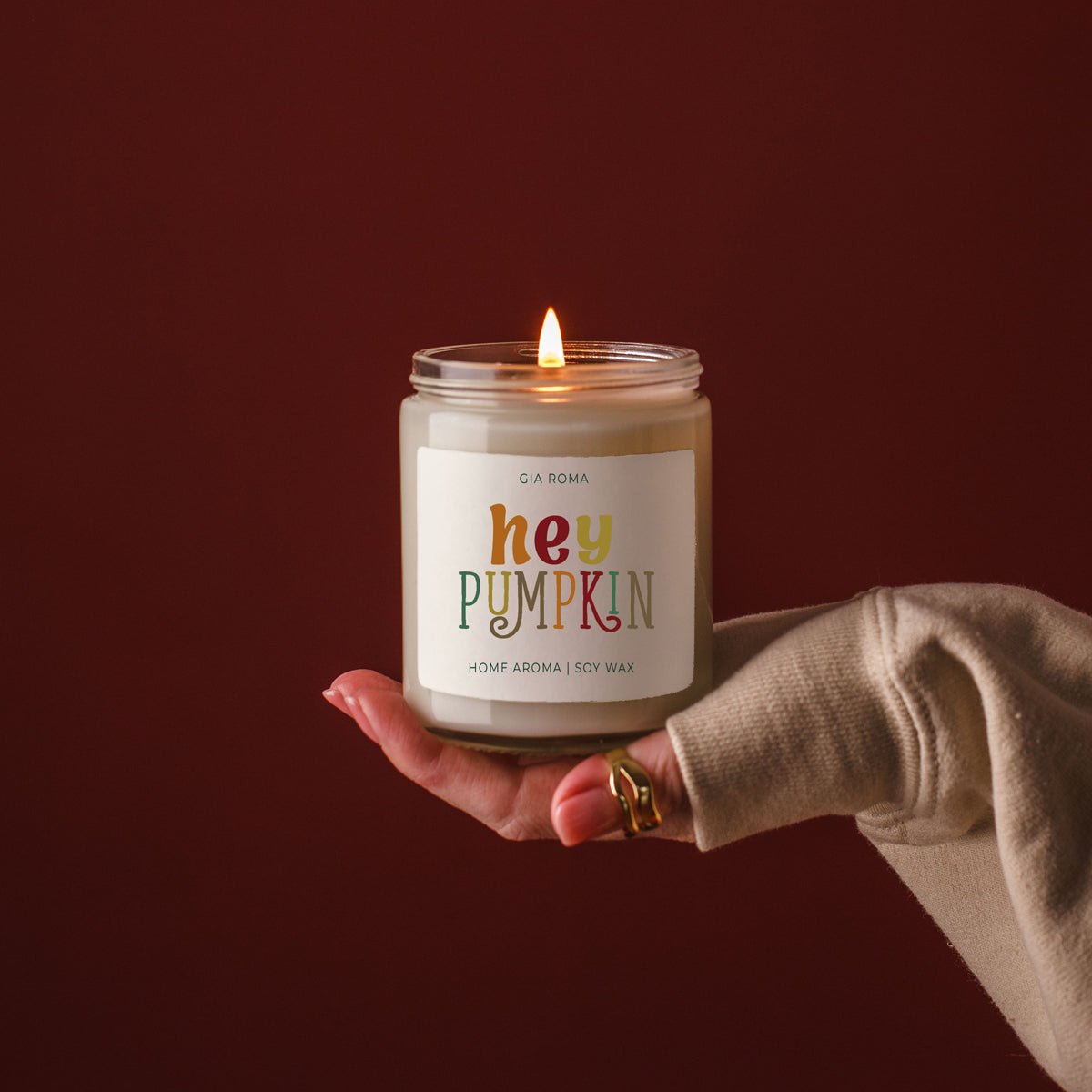Baked Pumpkin Candle