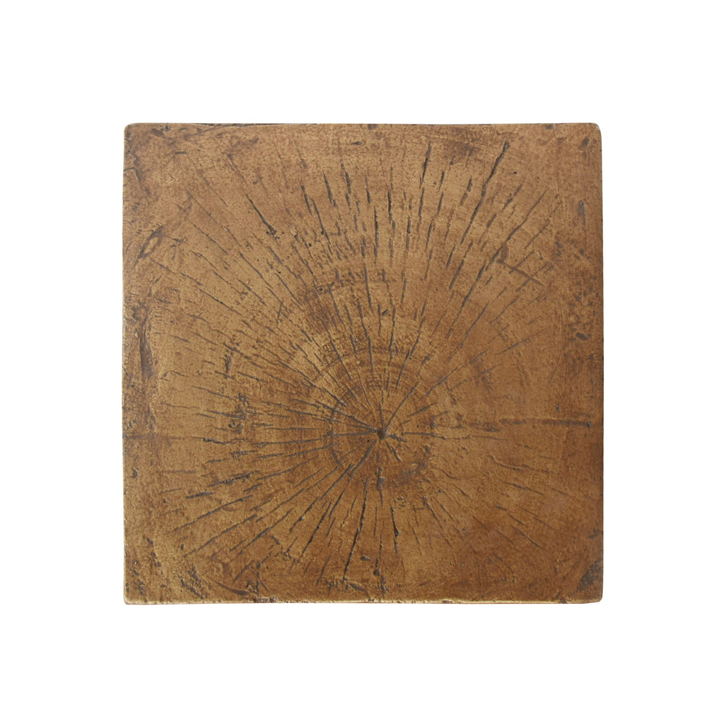 Waylon Side Table with Hourglass Design - Modern Concrete, 12.5" W x 17.75" H