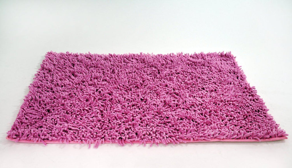 Tache Cotton Chenille Hot Pink Shag Area / Bathroom Rug (MATP)