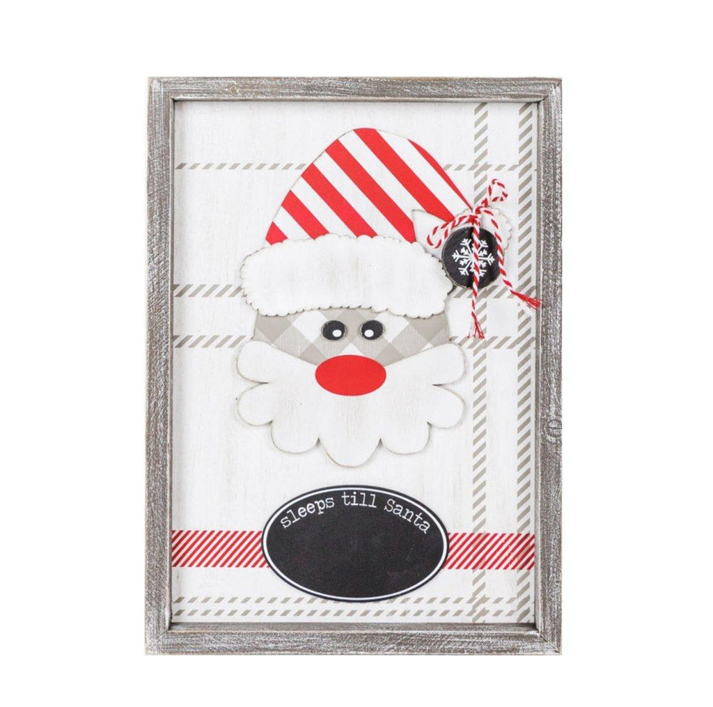 Sleeps Til Santa Sign