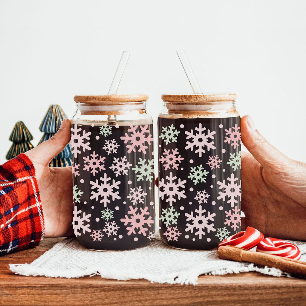 Pastel Snowflakes 17oz