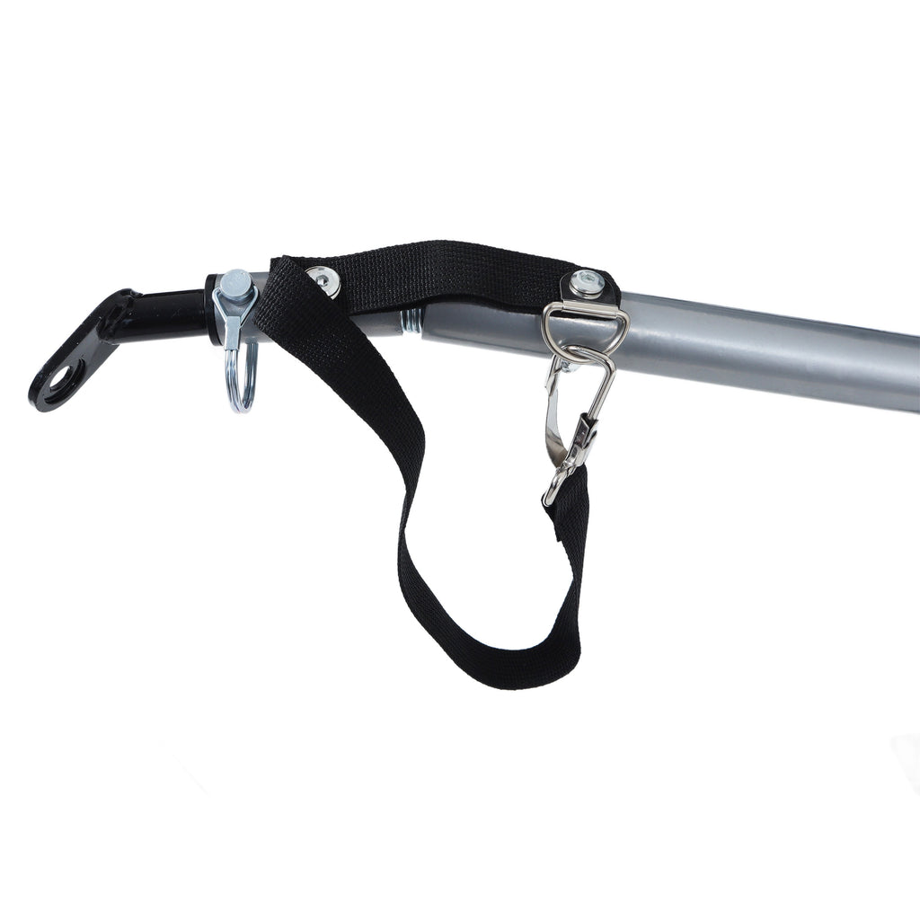 Large Folding Bike Trailer for Dogs with Mesh Ventilation - Gray