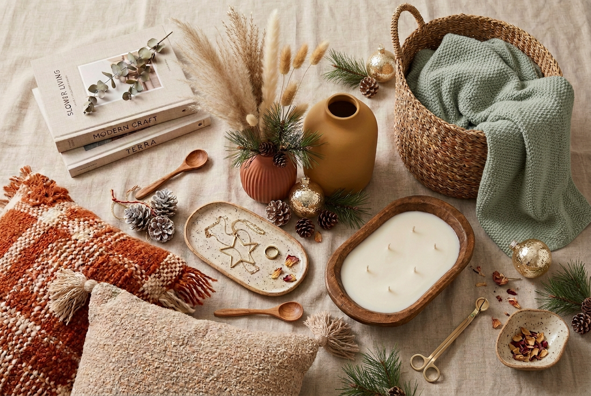 Trending Home Decor with Sage Green Blanket